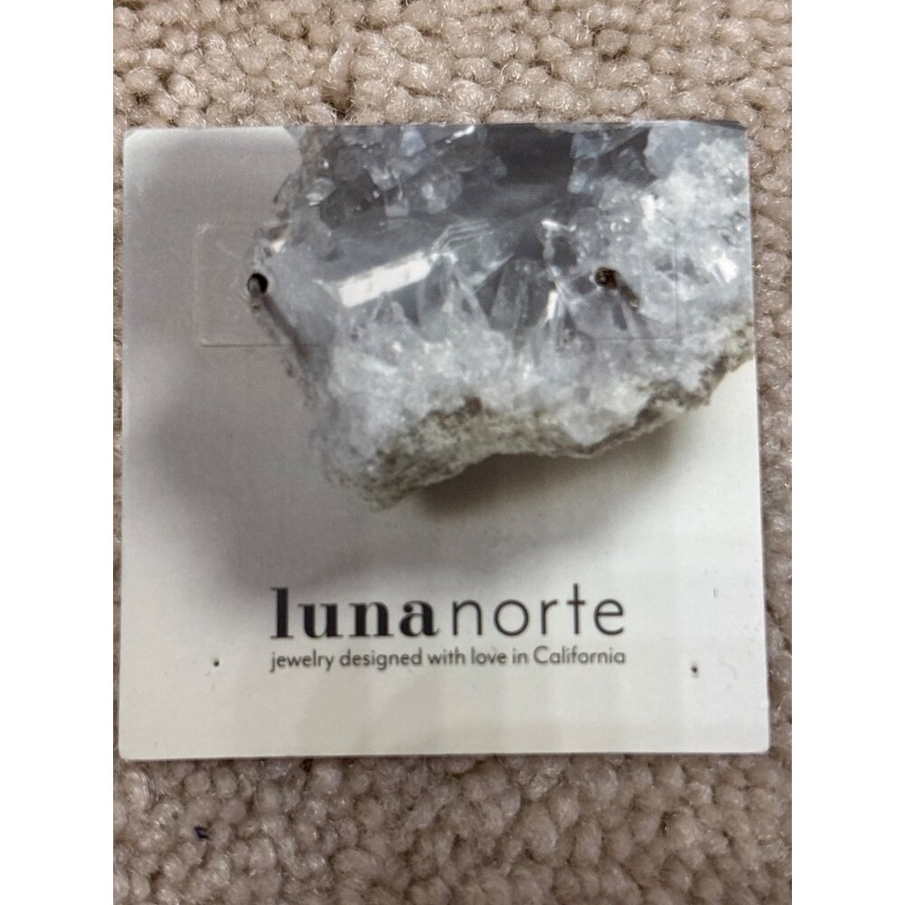 Luna Norte Amethyst Sterling Silver Stud Earrings View 3